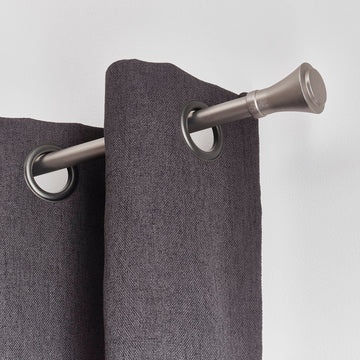 Set Galerie Extensibilă 120 - 210 CM Brasserie Φ19MM - Argintiu - Set galerie extensibilă - Softambient