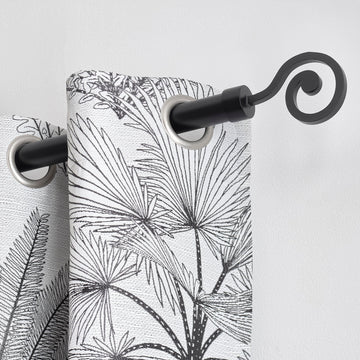 Set Galerie Extensibilă 210 - 380 CM Dream Φ28MM - Negru Mat - Set galerie extensibilă - Softambient