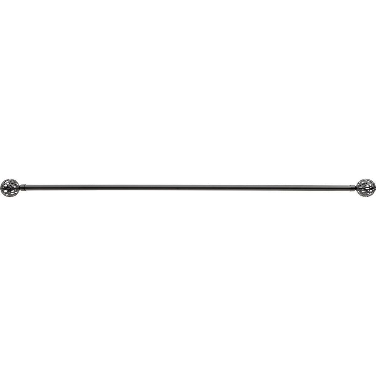 Galerie Extensibilă 210-380 CM Vintage - Negru Mat