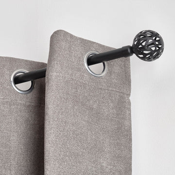 Galerie Extensibilă 210-380 CM Vintage - Negru Mat