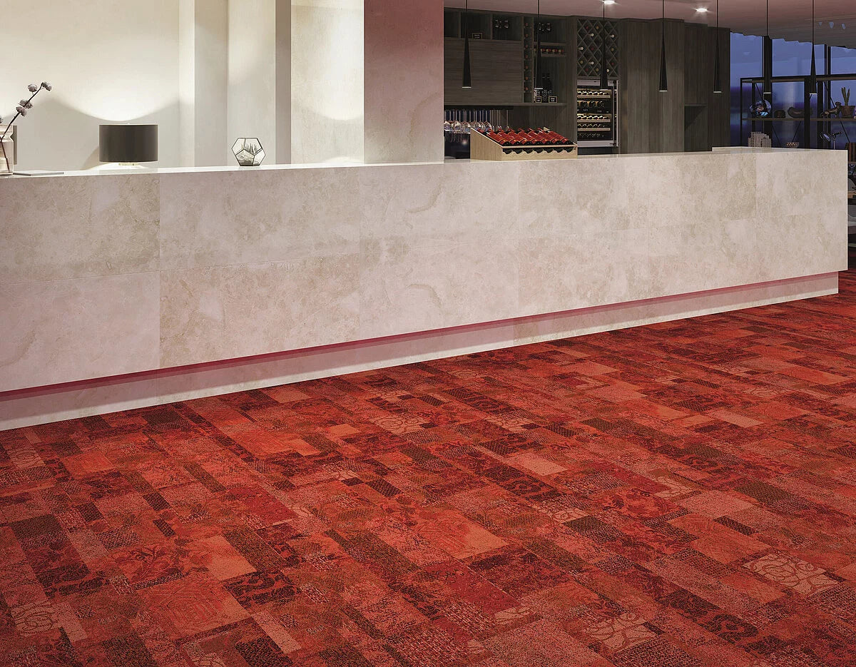Modulare Premium Teppichfliesen Coronado MO 25x100 cm