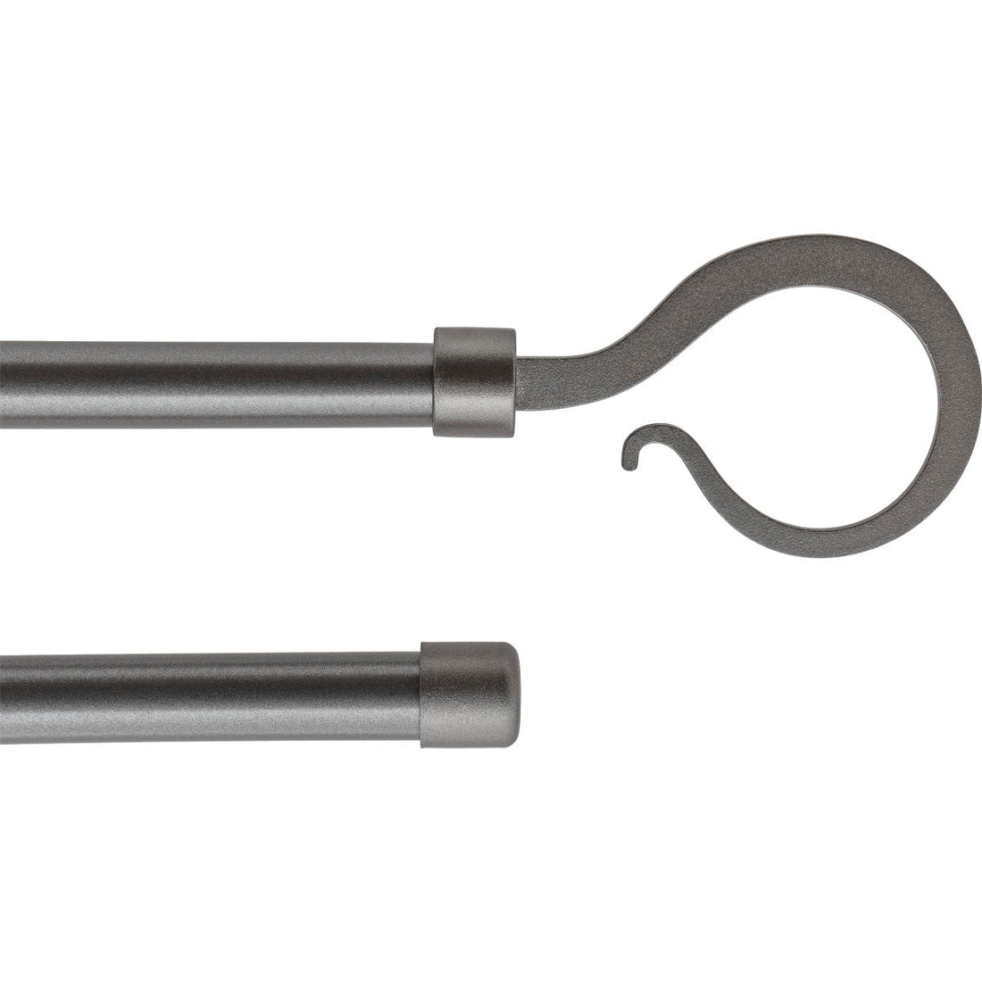 Set Galerie Dublă Extensibilă 120 - 210 CM Atelier Φ19MM - Gri - Set galerie extensibilă - Softambient