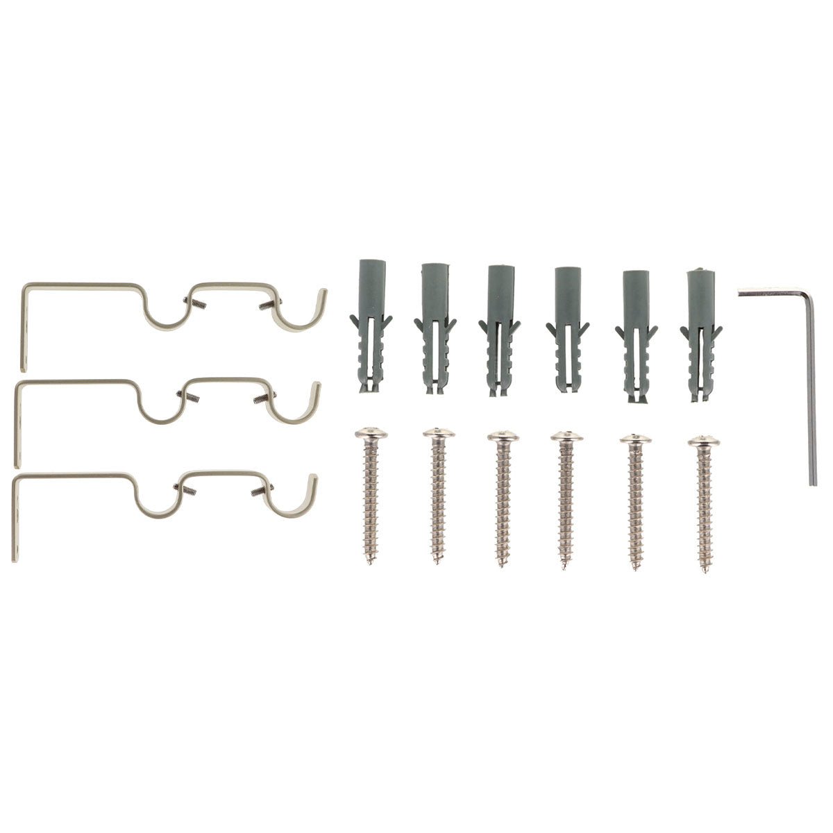 Set Galerie Dublă Extensibilă 210 - 380 CM Atelier Φ19MM - Auriu Mat - Set galerie extensibilă - Softambient
