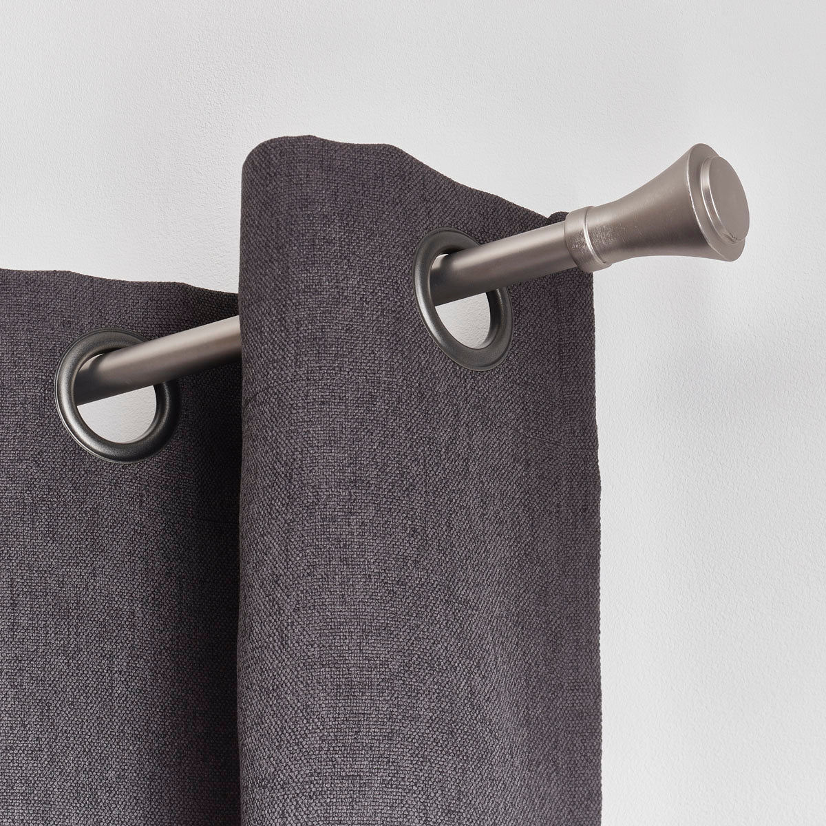 Set Galerie Extensibilă 120 - 210 CM Brasserie Φ19MM - Argintiu - Set galerie extensibilă - Softambient