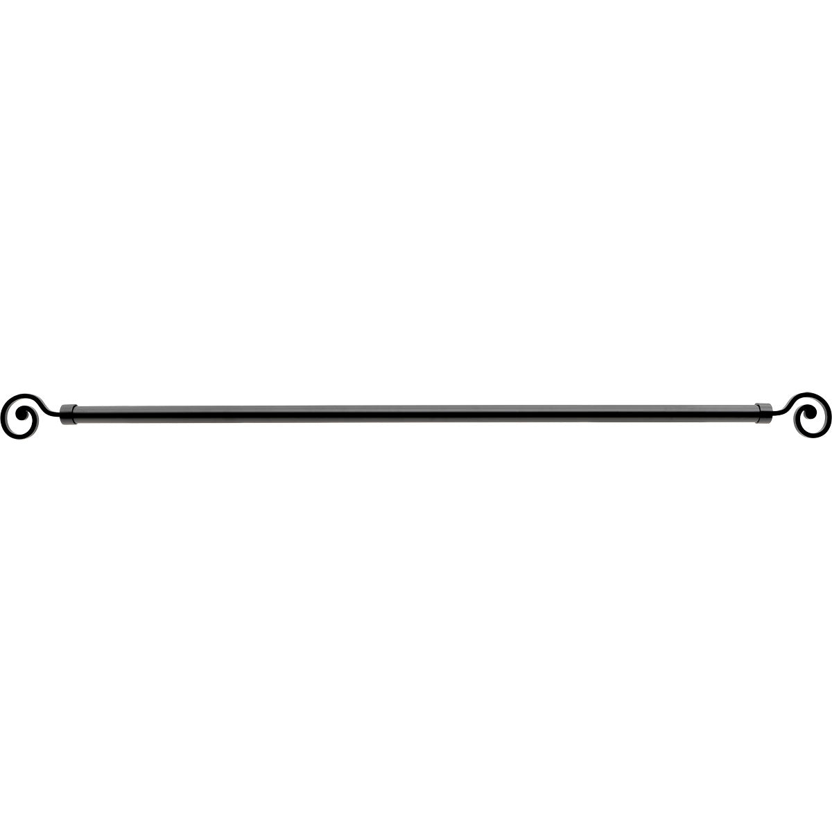 Set Galerie Extensibilă 120 - 210 CM Dream Φ28MM - Negru Mat - Set galerie extensibilă - Softambient
