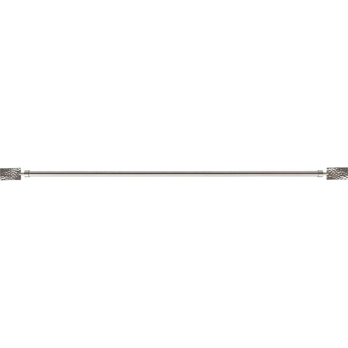 Set Galerie Extensibilă 120 - 210 CM Rectangle Martele Φ19MM - Argintiu - Set galerie extensibilă - Softambient