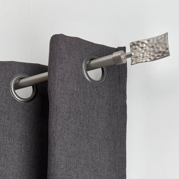Set Galerie Extensibilă 120 - 210 CM Rectangle Martele Φ19MM - Argintiu - Set galerie extensibilă - Softambient