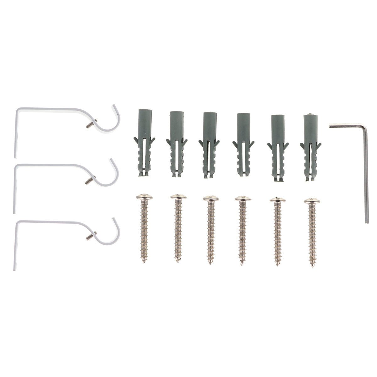 Set Galerie Extensibilă 120 - 210 CM Vintage Φ19MM - Alb Mat - Set galerie extensibilă - Softambient