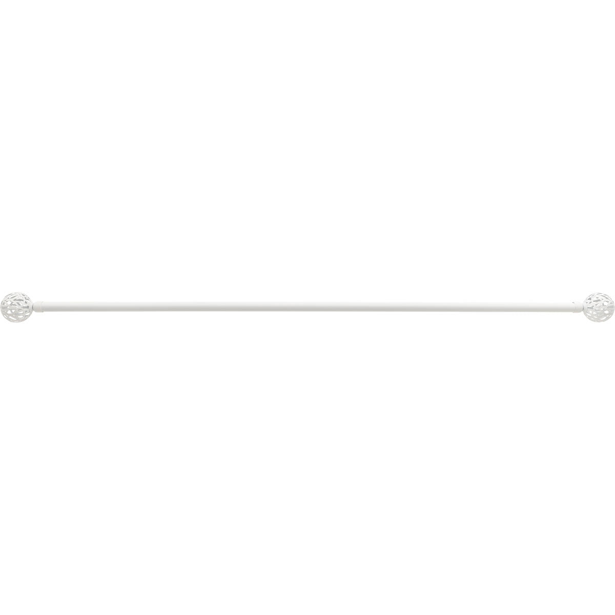 Set Galerie Extensibilă 120 - 210 CM Vintage Φ19MM - Alb Mat - Set galerie extensibilă - Softambient