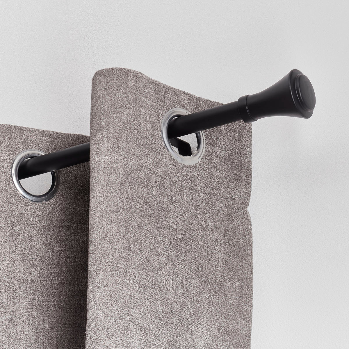 Set Galerie Extensibilă 210 - 380 CM Brasserie Φ19MM - Negru Mat - Set galerie extensibilă - Softambient