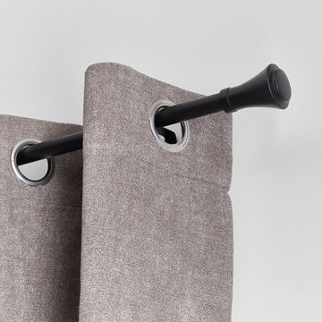 Set Galerie Extensibilă 210 - 380 CM Brasserie Φ19MM - Negru Mat - Set galerie extensibilă - Softambient